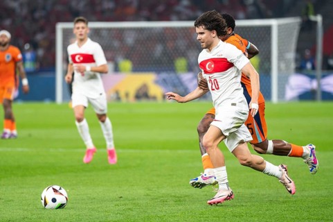 BERLIN, GERMANY - JULY 6, 2024: Euro 2024 quarterfinal match Nederlands vs Turkey (Turkiye) 2:1. In