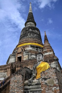 Buddha statue in Wat Yai Chai Mongkhon, Buddhist temple, Ayutthaya, Ayutthaya province, Thailand