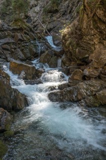 Wasserfall des Gaissalpbach, Gaißbachtobel, Reichenbach, Oberstdorf, Oberallgäu, Allgäu, Bavaria,
