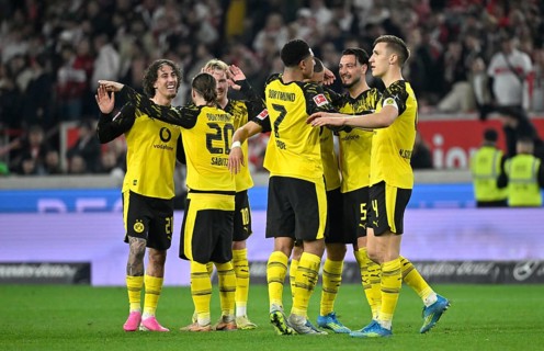 Final cheer, joy, happiness, jubilation Borussia Dortmund BVB Nico Schlotterbeck Borussia Dortmund