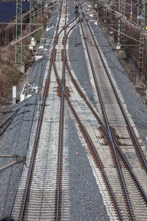 The Hanover–Würzburg high-speed railway, Nörten-Hardenberg, district of Northeim, Lower Saxony,