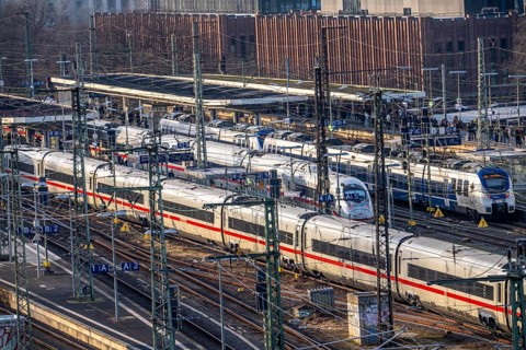 Cologne-Messe/Deutz station, 2nd largest train station in Cologne, transfer station between