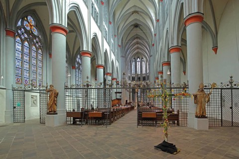Romanesque Altenberg Cathedral, interior view, Altenberg, Odenthal, Bergisches Land, North