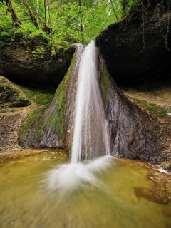 Schwarzenbach Waterfall, Baar, Canton Zug, Switzerland