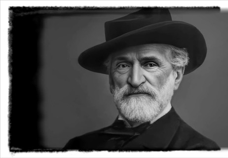 Giuseppe Fortunino Francesco Verdi, 1813 – 1901, Italian composer, digitally edited after a