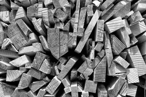 Pile of beech wood, Germany