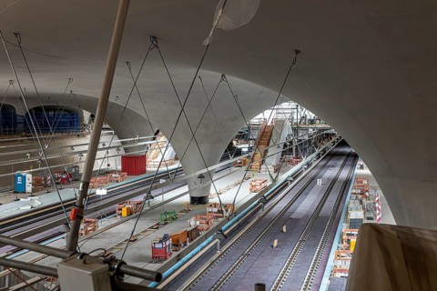Open construction days at the new main train station. For three days, visitors can find out about