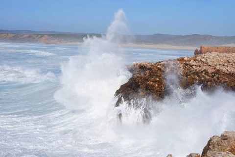 Surf on the Rocky Coast, Carrapateira, Parque Natural do Sudoeste Alentejano e Costa Vicentina,