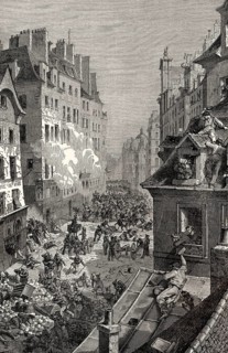 The French Revolution of 1830, July Revolution, rue Saint-Antoine, Paris
