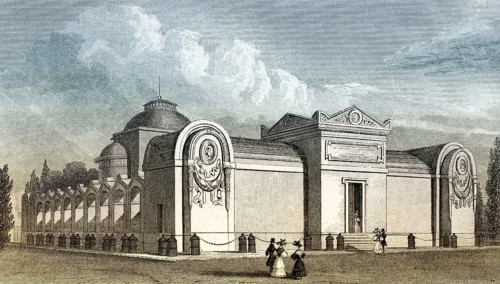 The Chapelle expiatoire, Paris, antique steel engraved print, 1831