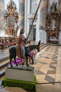 Palmesel in the Basilica of St Alexander and St Theodor, Sebastian-Kneipp-Straße 1, Ottobeuren,