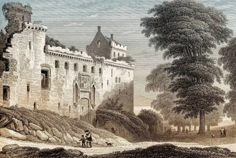 The ruins of Linlithgow Palace, Linlithgow, West Lothian, Scotland, 19th century, from Modern
