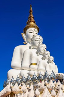 Five-headed Buddha statue, Wat Phra That Sorn Kaew Buddhist temple complex, Phetchabun province,