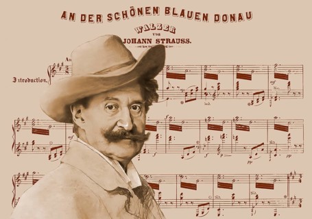 Johann Baptist Strauss II, 1825 – 1899, Austrian composer and violinist, 1879, digitally edited