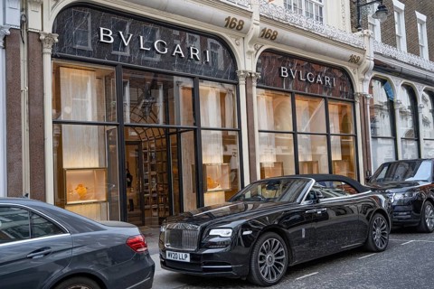London, United Kingdom. April 9th 2026 Boutique New Bond Street in London, an upscale retailer of