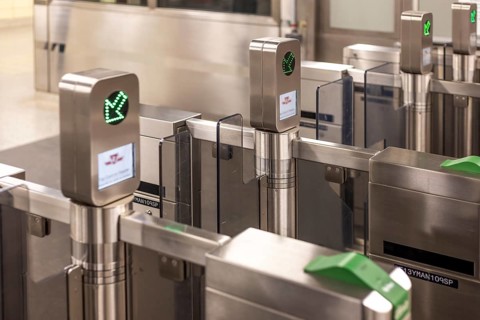 Toronto, Canada, 10 March, 2026: Toronto TTC Metrolinx Presto machines at a busy Bloor and Yonge