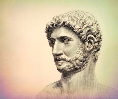 Hadrian or Publius Aelius Hadrianus Augustus, 76 - 138, Roman emperor, digitally edited