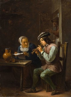 The Flageolet Player (1635-40), painting by David Teniers (baptised 15 December 1610 in Antwerp,