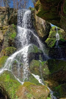 Lichtenhainer Wasserfall, hiking destination, tourist attraction, Kirnitzschtal, Elbe Sandstone