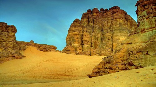 Middle East, Saudi Arabia, landscape in Al Ula, Al Ula
