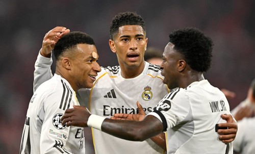 Cheers Joy Emotion Kylian Mbappé Real Madrid (10) Jude Bellingham Real Madrid (05) Vinicius Junior