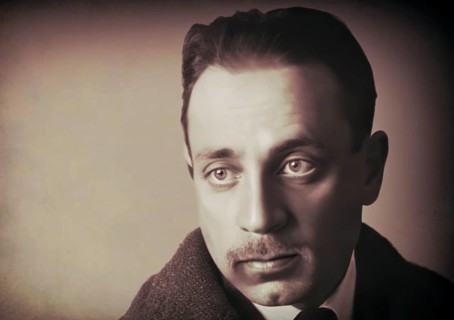 Portrait of Rainer Maria Rilke, 1875 – 1926, Austrian poet and novelist, digitally edited