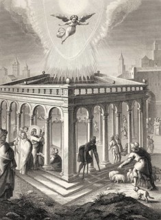 Miracle of Jesus at the Pool of Bethesda, 1853, digitally restored