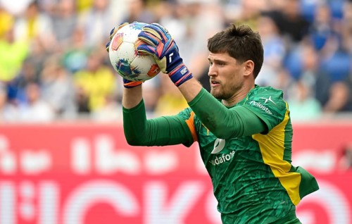 Goalkeeper Gregor Kobel Borussia Dortmund BVB (01) Bundesliga football action, PreZero Arena,