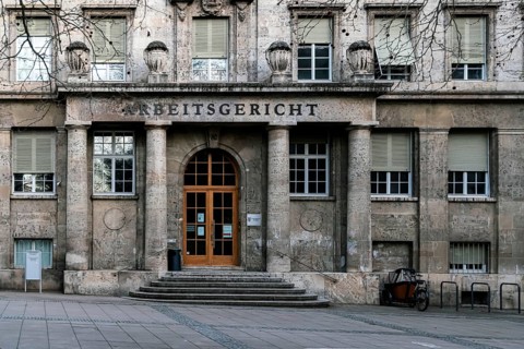 Stuttgart Labour Court. Exterior view. Stuttgart, Baden-Württemberg, Germany