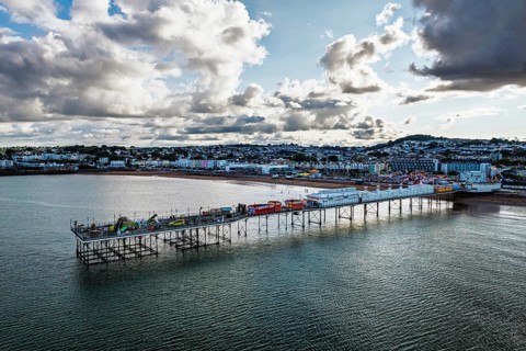 Paignton Pier, English Riviera, Torbay, Devon, England, United Kingdom