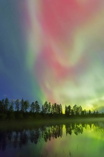 Northern Lights, Aurora borealis, polar lights, weather phenomenon showing natural light display