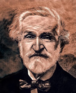 Giuseppe Verdi, 1813 – 1901, Italian opera composer, digitally edited