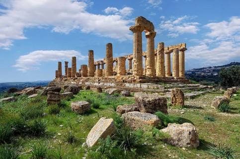 Doric Temple, Temple of Juno, also Temple of Hera Lacinia, 460 and 450 BC, originally had a