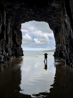 Stone caves of the Cathedral Caves, South Island, New Zealand, Oceania