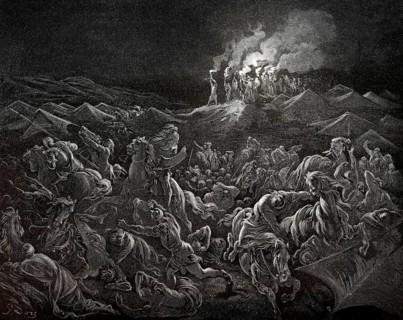 The Midianites Put to Flight, Old Testament, Gustave Doré, 1863