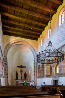 Benedictine monastery Bursfeld on the Weser near Hannoversch Münden. Bursfelde Monastery is a