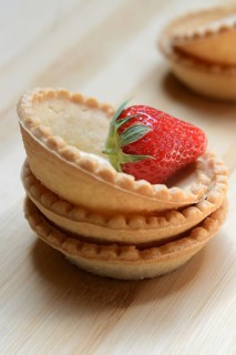 Tartelette, pre-made tartlet base with strawberry