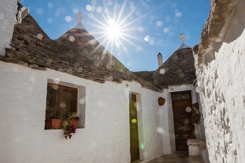 Buildings Trullo in Alberobello, Italy
