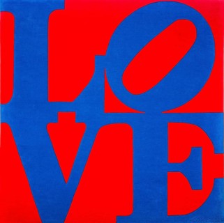 LOVE, chosen love by pop art artist Robert Indiana, 1995, FENIX, museum on the theme of migration,