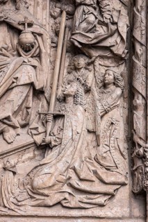 Detail of the epitaph named after Kunz Horn, one of the richest citizens of Nuremberg around 1500,