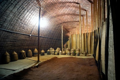 Royal Palace, interior view, Nyanza, Rwanda