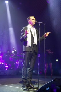 Theo Hutchcraft (singer) from HURTS live on 15 Years of Happiness Tour at Tempodrom Berlin on