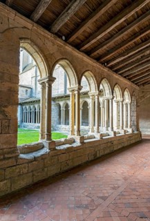 Cloister at Collegiate church, Saint-Emilion, France