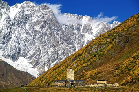 Georgiem, Sveneti, Ushguli, Lamaria Church, Ushguli, Svaneti, Georgia
