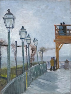 Terrace and Observation Deck at the Moulin de Blute-Fin, Montmartre (early 1887), Terrace and