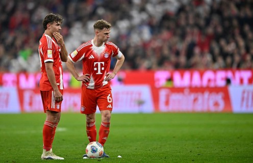 Joshua Kimmich FC Bayern Munich FCB (06) Tom Bischof FC Bayern Munich FCB (20) in front of free