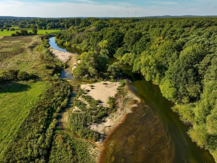 Datteln, North Rhine-Westphalia, Germany - Lippe, river and floodplain development of the Lippe