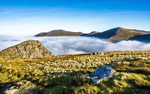 Snowdon Massif, Snowdon Range, Snowdonia, North Wales, UK