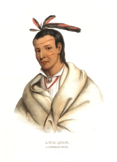 American Indian, Native American, A-Mis-Quam, Chief of the Winnebago or Ho-Chunk, also Hotchangara,