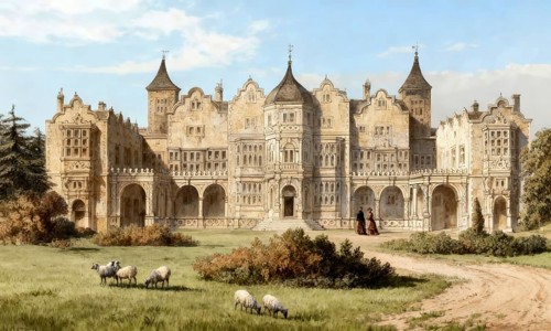 Holland House or Cope Castle, Kensington, Holland Park, 19th century, London, England, United